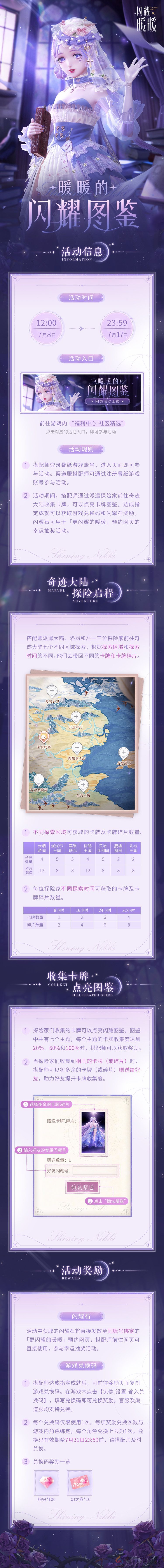 《闪耀暖暖》暖暖的闪耀图鉴活动介绍(图2)